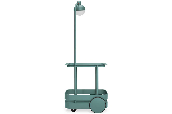 Dark Sage Jolly Trolley Lighted Bar Cart - Image 5