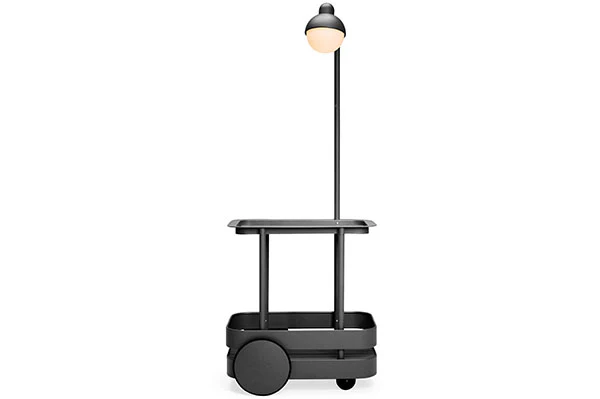 Anthracite Jolly Trolley Lighted Bar Cart - Image 3