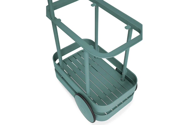 Dark Sage Jolly Trolley Lighted Bar Cart - Image 12