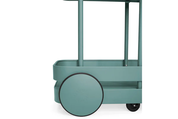 Dark Sage Jolly Trolley Lighted Bar Cart - Image 14