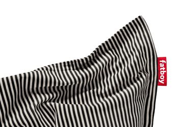 Original Slim Terry Beanbag Chair Black Cream - Image 3