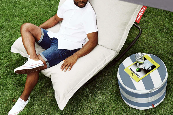 Point Outdoor Pouf Ottoman - Image 19