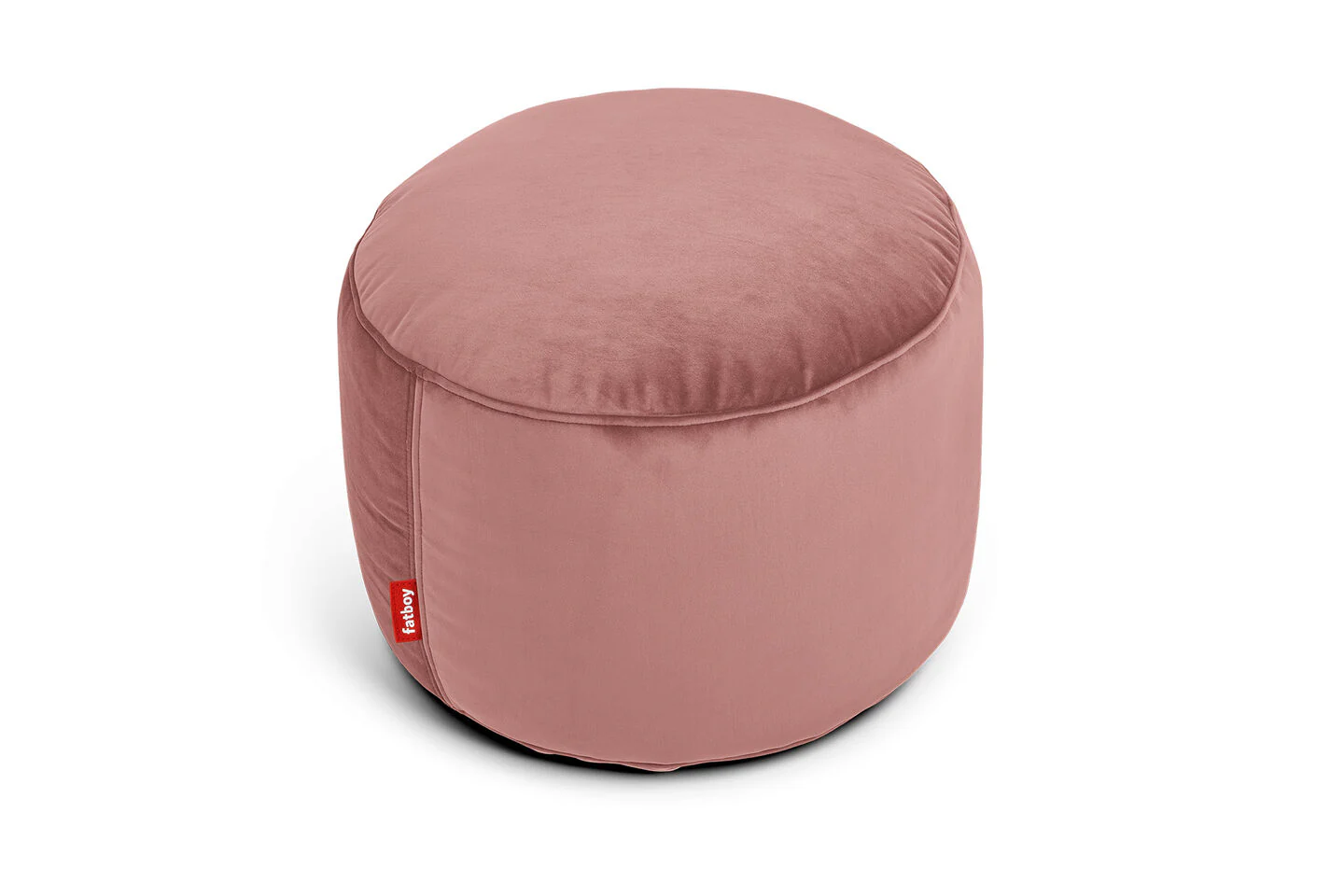 Point Recycled Velvet Pouf Ottoman - Image 13