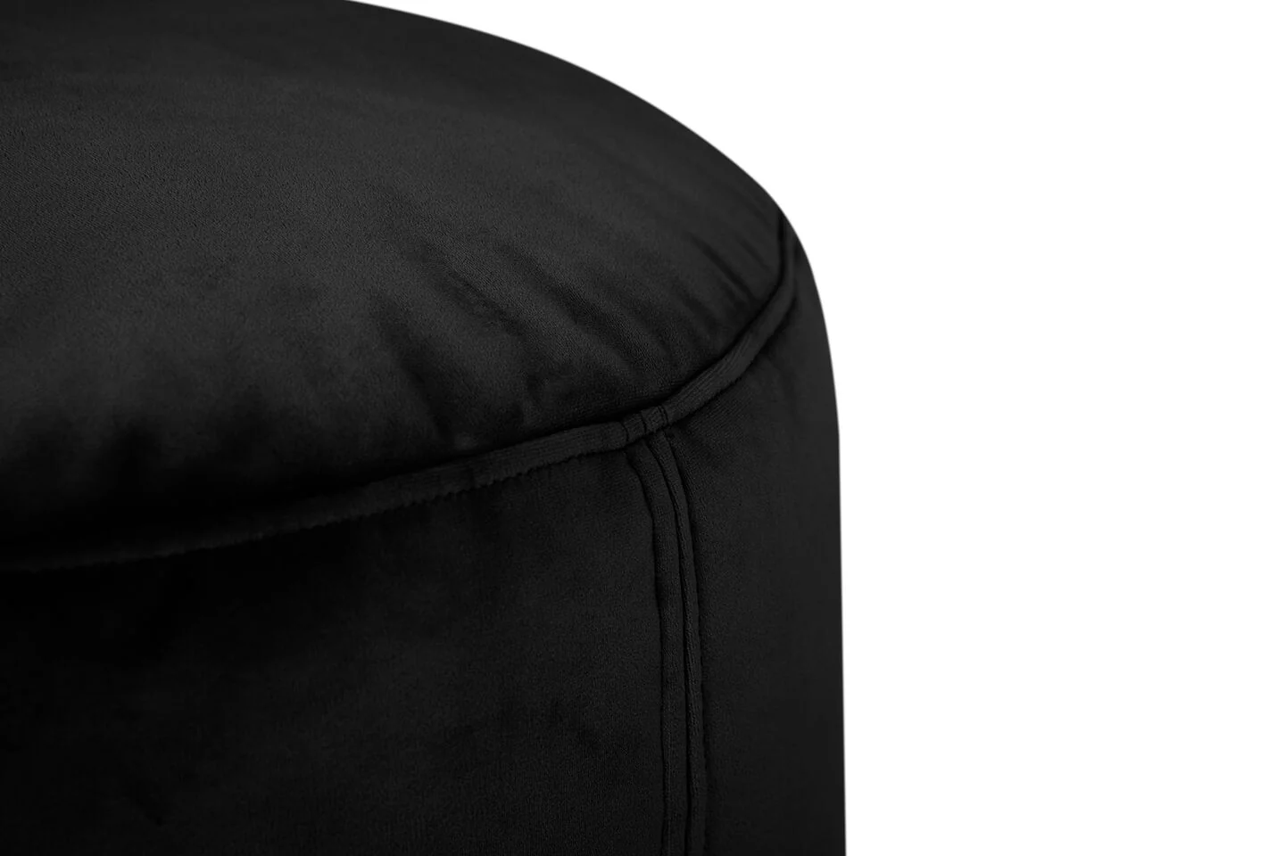 Point Recycled Velvet Pouf Ottoman - Image 21