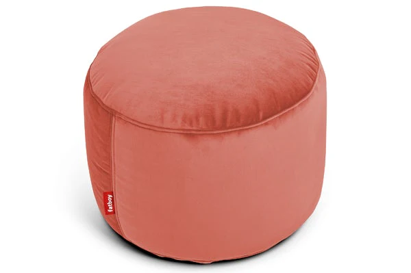 Point Recycled Velvet Pouf Ottoman (Exclusive Offer) - Image 2