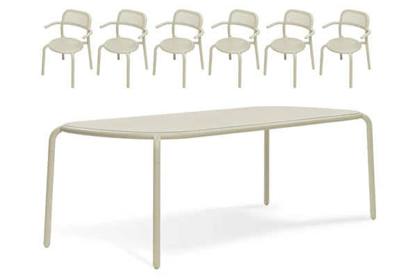 Toni Tablo Table Set + 6 Armchairs - Image 15