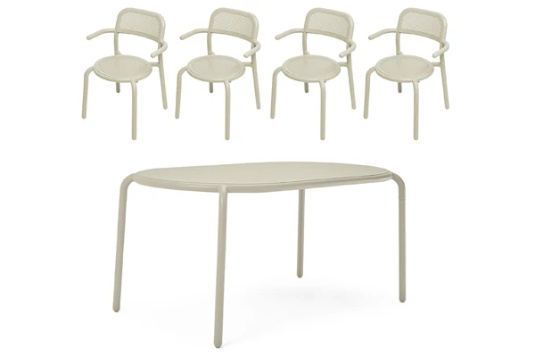 Toni Tavolo Table Set + 4 Armchairs - Image 17