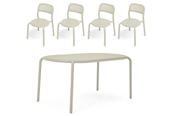 Toni Tavolo Table Set + 4 Chairs - Image 14